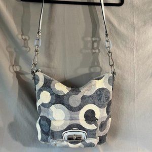 Coach blue and white signature C's shoulder bag